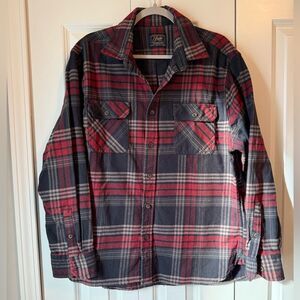 Jack's Heritage Flannel Plaid Shirt Mens Size XL